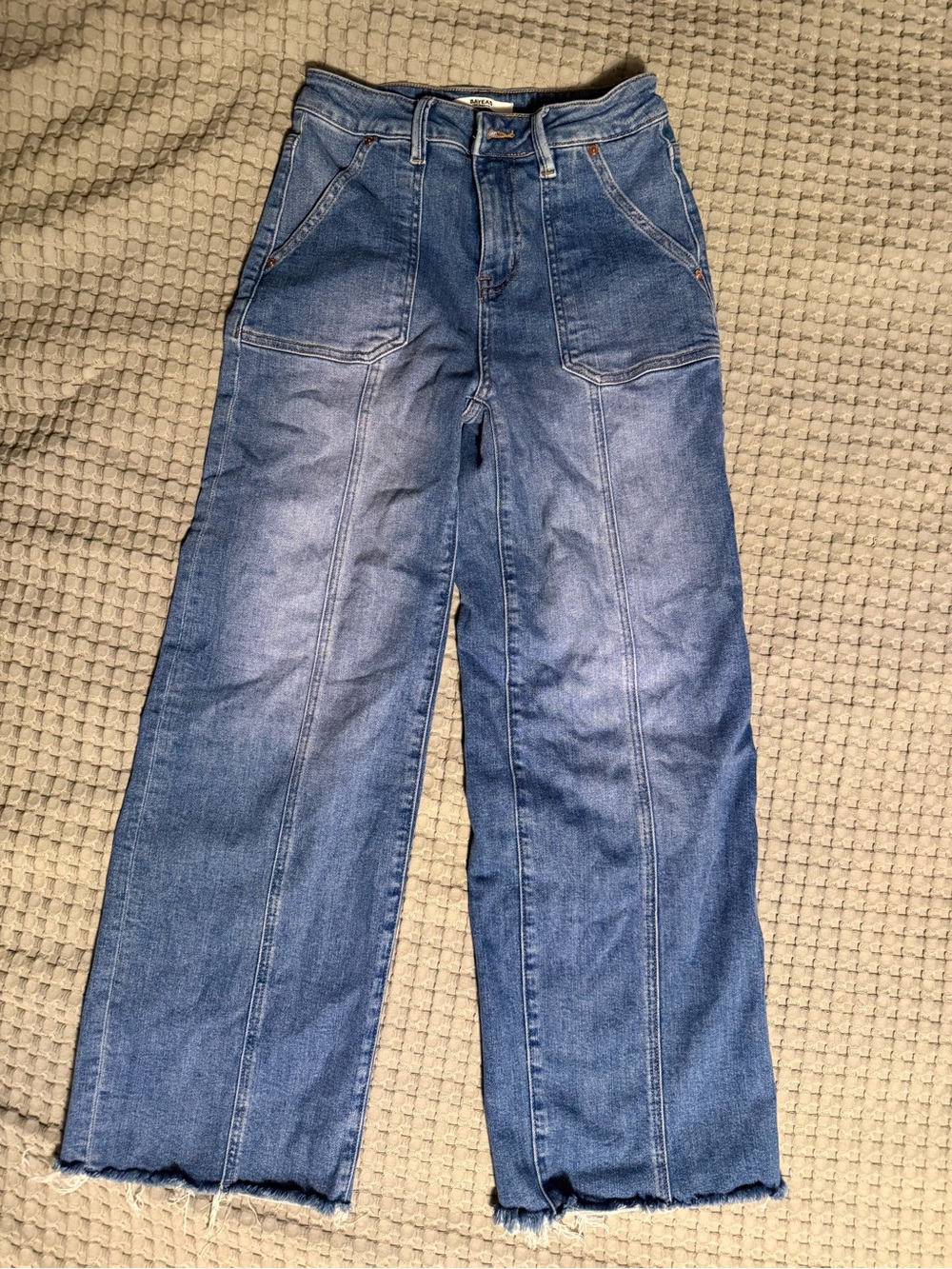 Women's Straight-Leg Blue Denim Jeans
